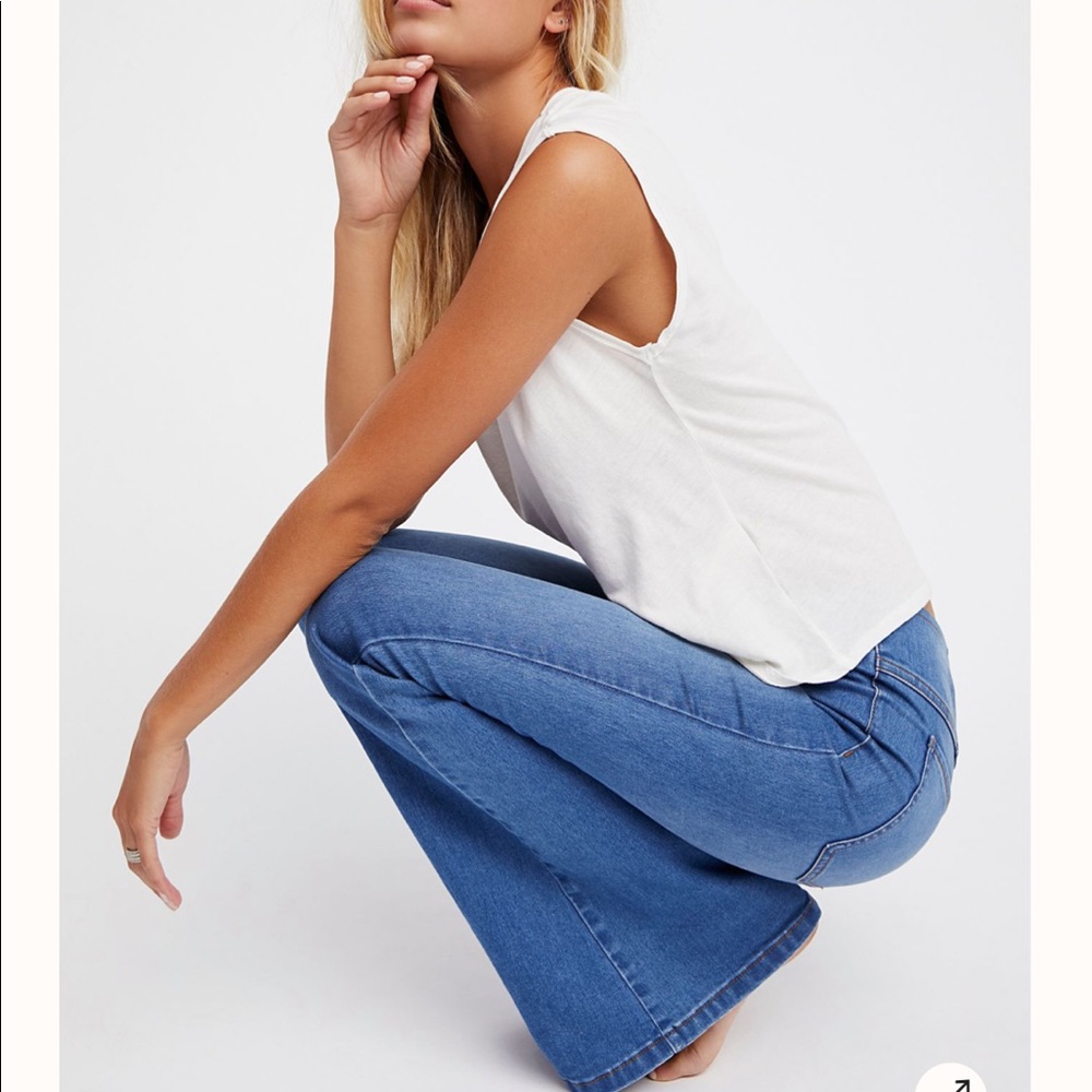 FREE PEOPLE penny pull on flare jean
